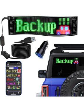 Programmable LED Sign with Bluetooth & App Control - Flexible Custom Text